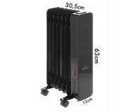 Mission Air Grzejnik olejowy OSLO 1500W Black WiFi - 1590308 - zdjęcie 10